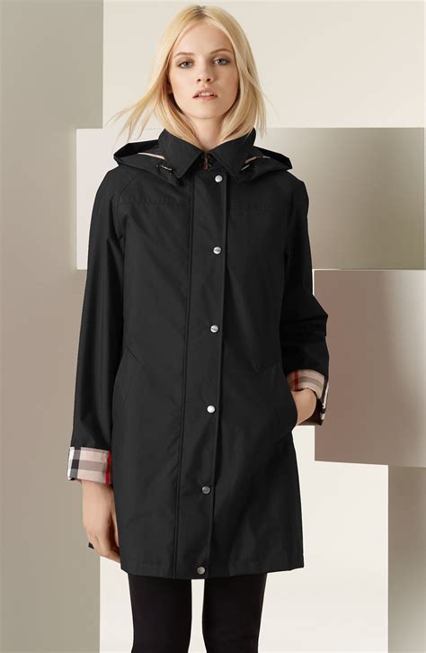 Burberry rain jacket women's sale